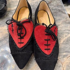 Heart Lace up Heels/Loafers